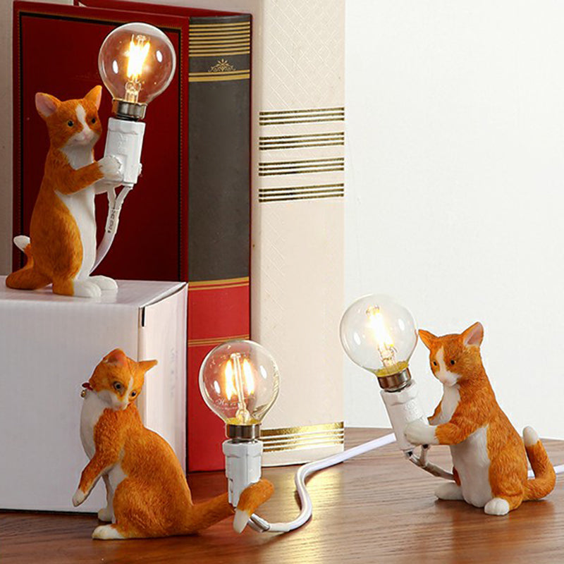 Lampada Notturna per Gattini - Lampada da Tavolo Decorativa per Cameretta Bambini