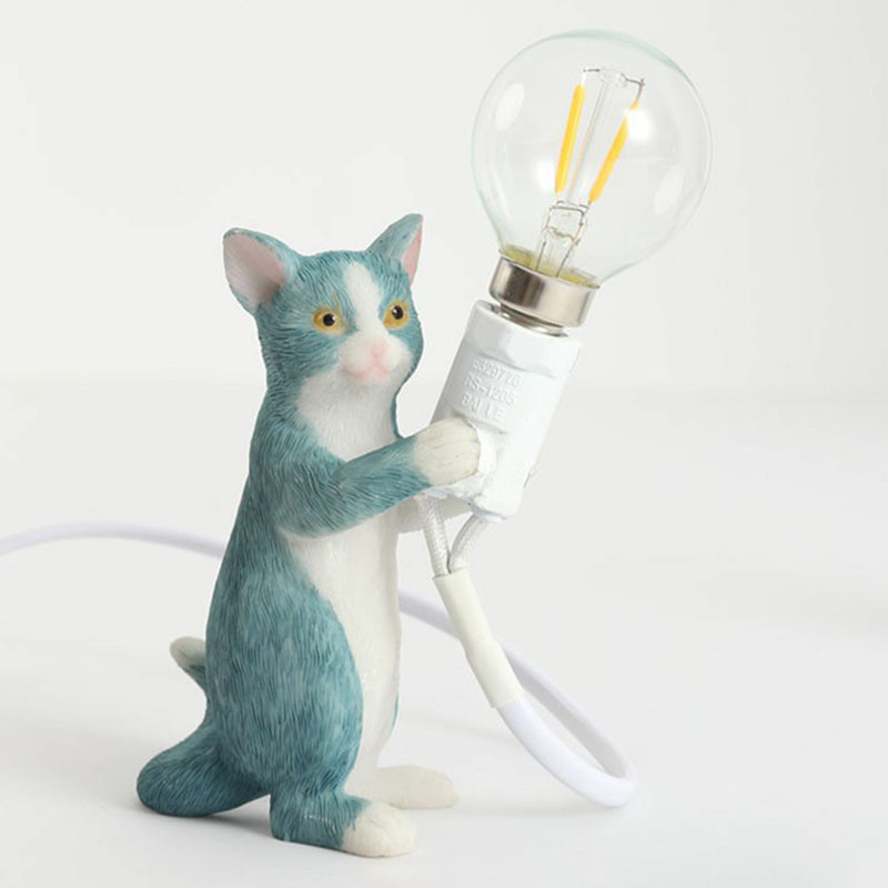 Lampada Notturna per Gattini - Lampada da Tavolo Decorativa per Cameretta Bambini