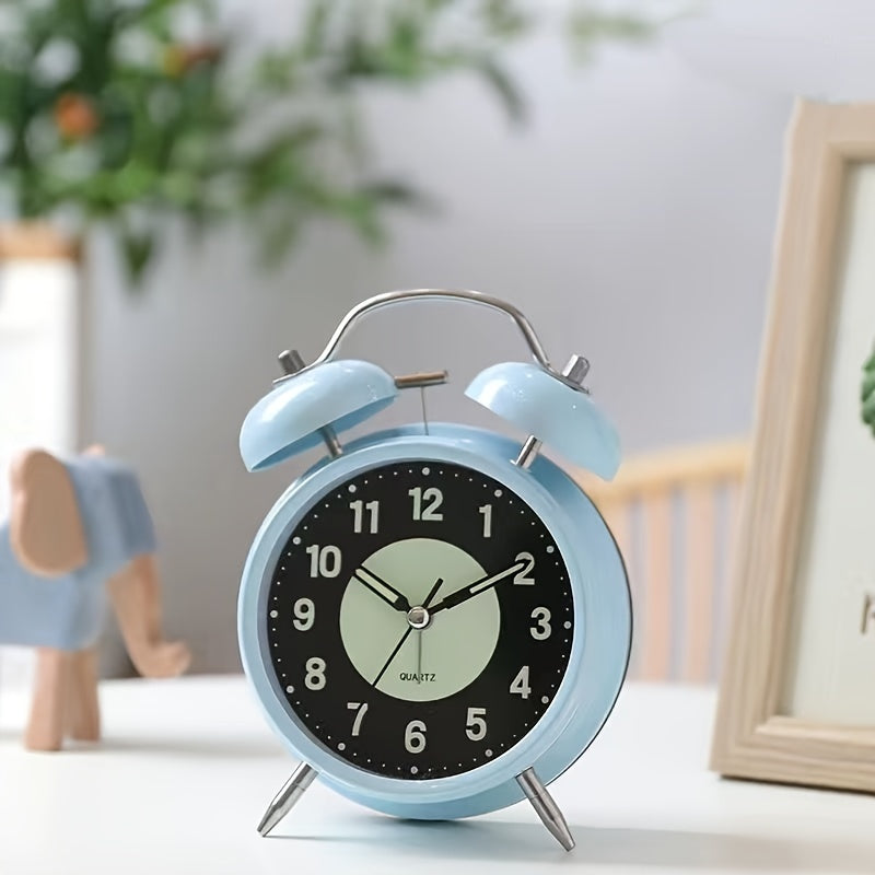GlowClock - Silent Luminous Metal Alarm Clock