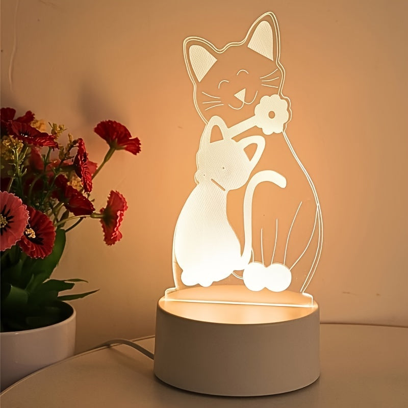 GlowPair - Art Deco Dimmable Pair of Cat Night Lamps