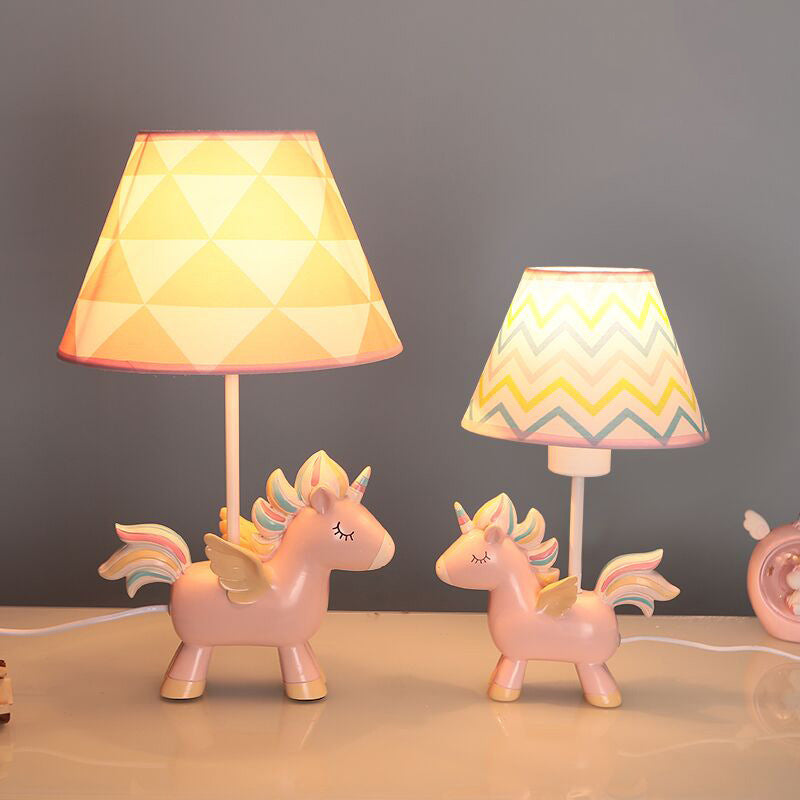 Lampada da tavolo per cameretta bambini Eenhoorn - Lampada notturna cartoon rosa e blu
