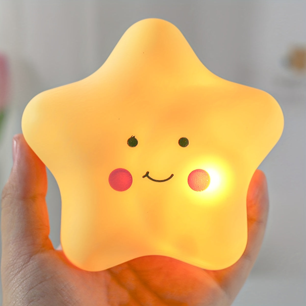 StarGlow - Lámpara nocturna pentagrama adorable para dormitorio y habitación infantil