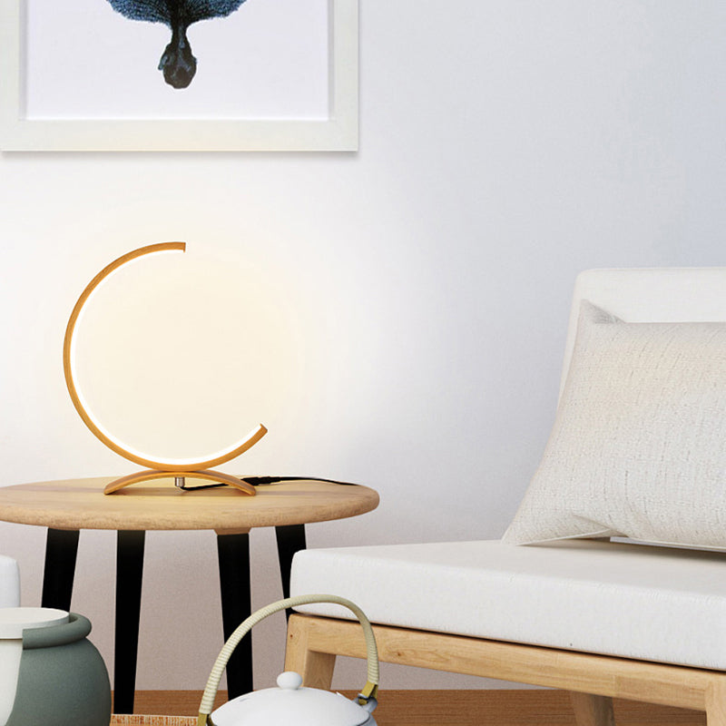 C-Shape - Lampada da tavolo LED minimalista con dimmer