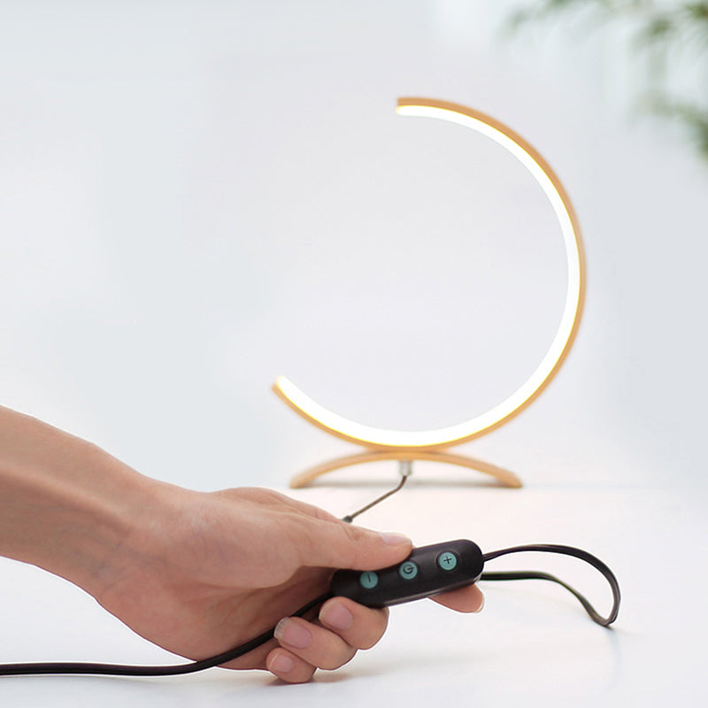 C-Shape - Lámpara de mesa LED minimalista con regulador de intensidad