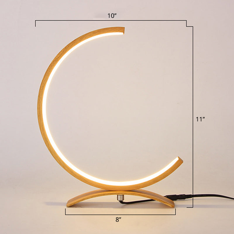 C-Shape - Lampada da tavolo LED minimalista con dimmer