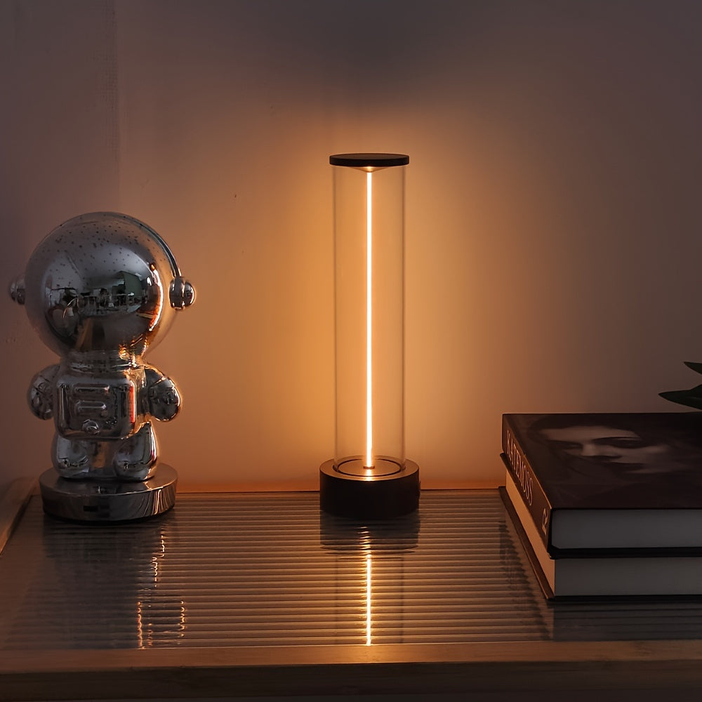 TouchLicht - Lampada da tavolo LED wireless con porta di ricarica USB
