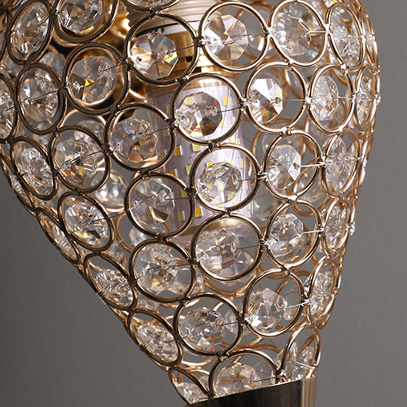 Aplique de Pared de Latón con Forma de Caballo - Lámpara de Varita Vintage con Sombra de Cristal