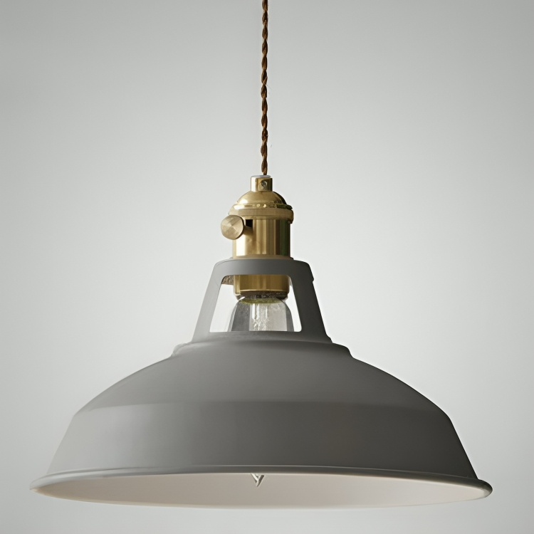 Lampada a sospensione industriale retrò in metallo a 1 luce per ristorante