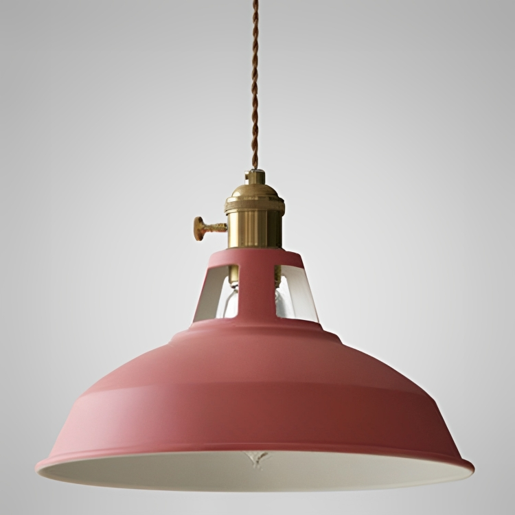 Lampada a sospensione industriale retrò in metallo a 1 luce per ristorante