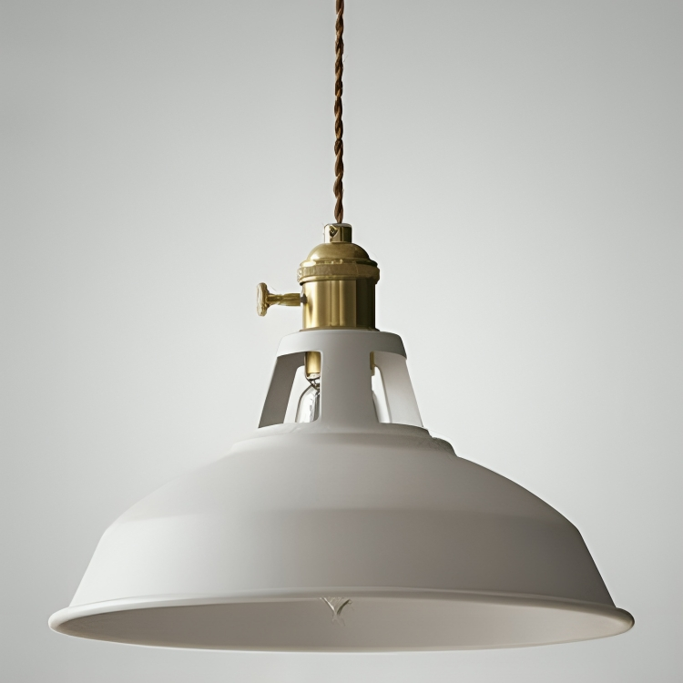 Lampada a sospensione industriale retrò in metallo a 1 luce per ristorante