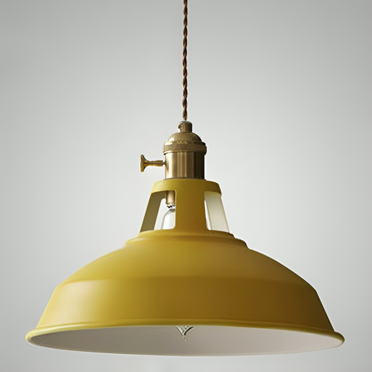 Lampada a sospensione industriale retrò in metallo a 1 luce per ristorante