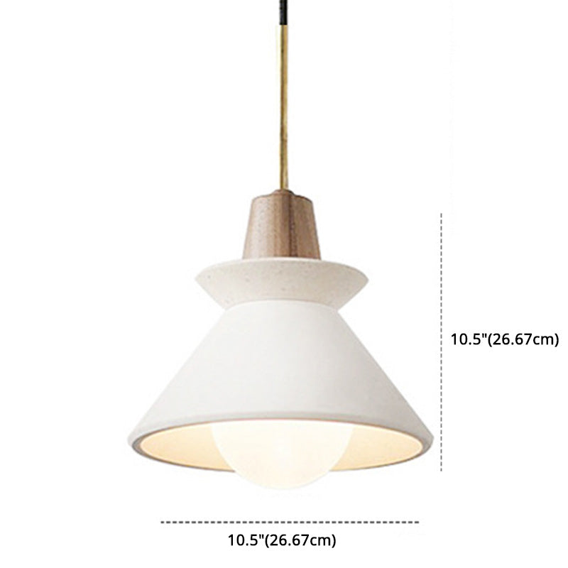 Lámpara colgante de cemento moderna minimalista 1 luz restaurante mini colgante