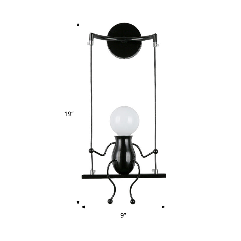 SwingDesign - Lampada da parete moderna con figura oscillante
