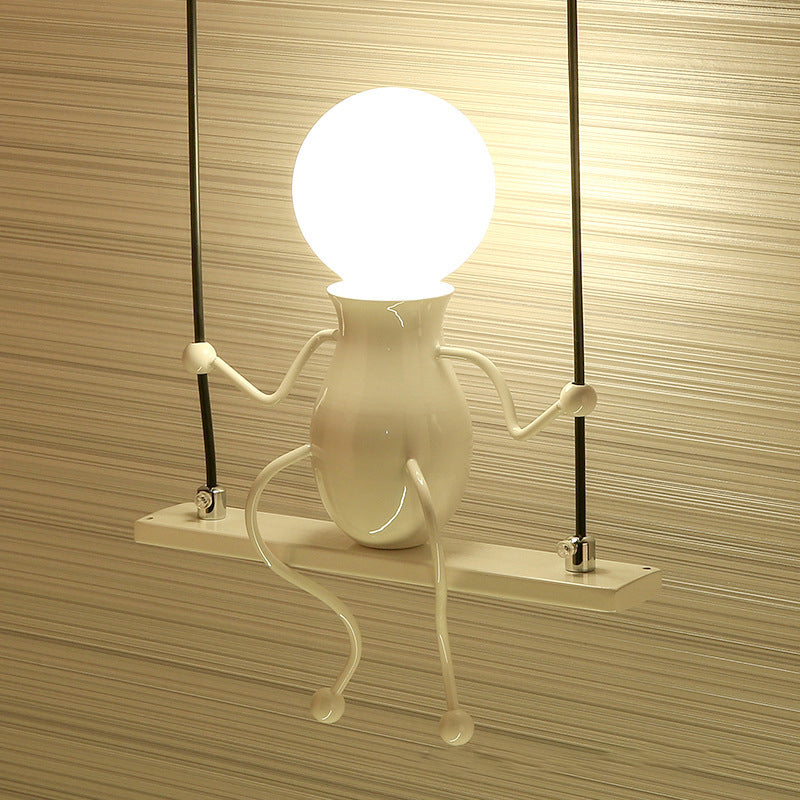 SwingDesign - Lampada da parete moderna con figura oscillante