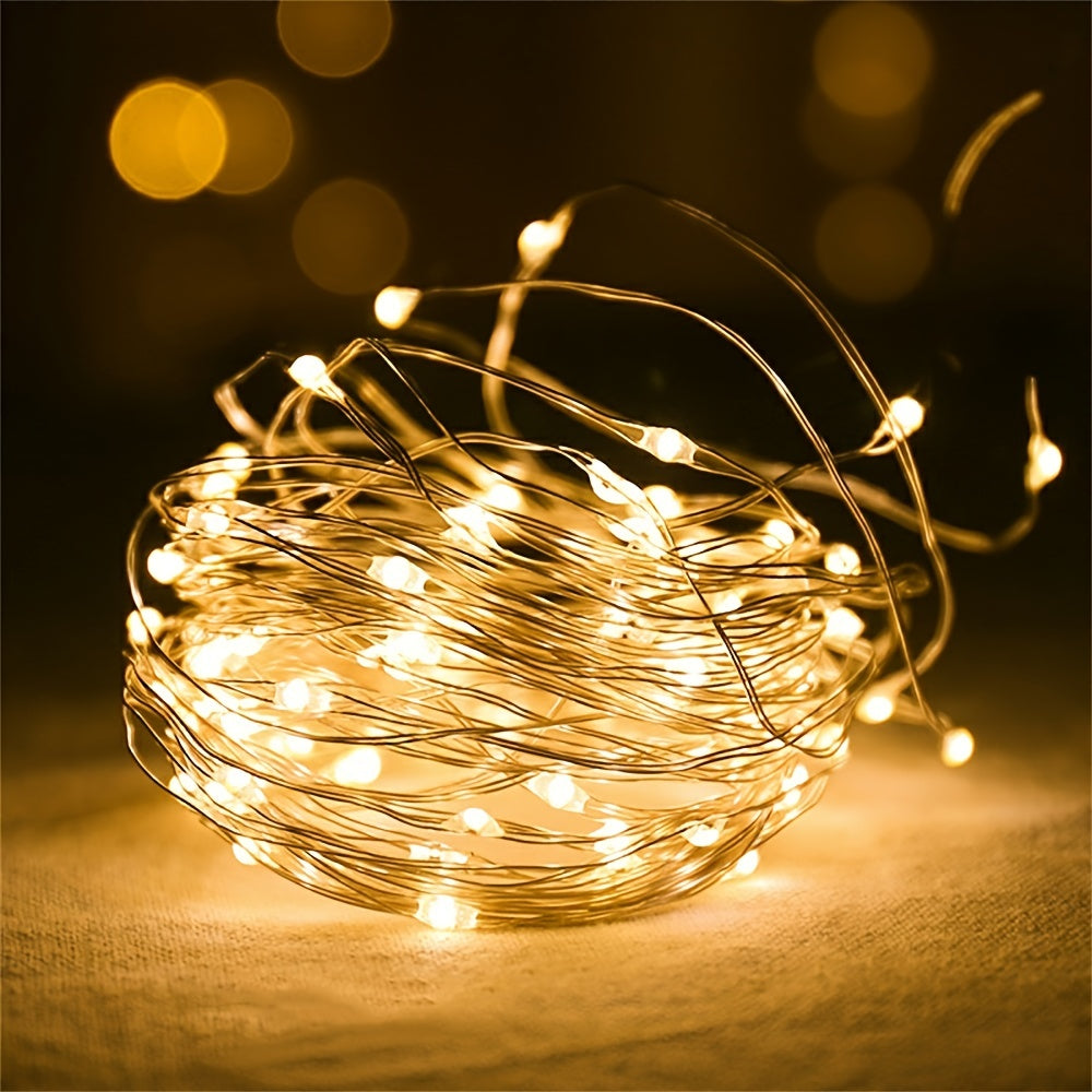 TwinkleWire - Guirnalda de luces LED de cobre USB, decoración multicolor