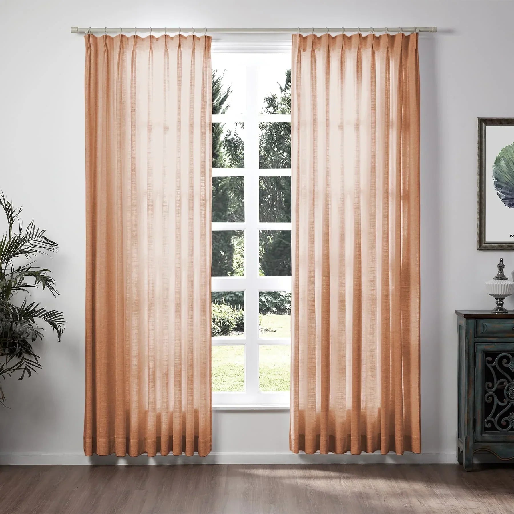 Tende in lino per soggiorno Eleganti tende filtranti la luce