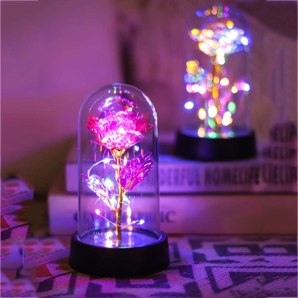 GoldenRose - Elegant Rose Flower Lamp for Gifts and Decoration