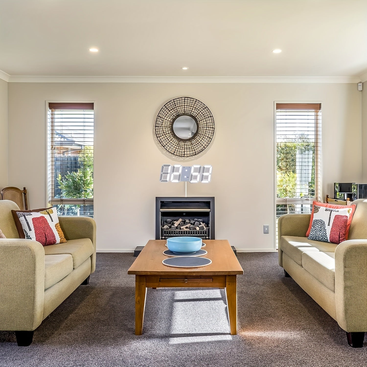 DigiTime - LED 3D Digitale Klok met Kalender & Temperatuurweergave