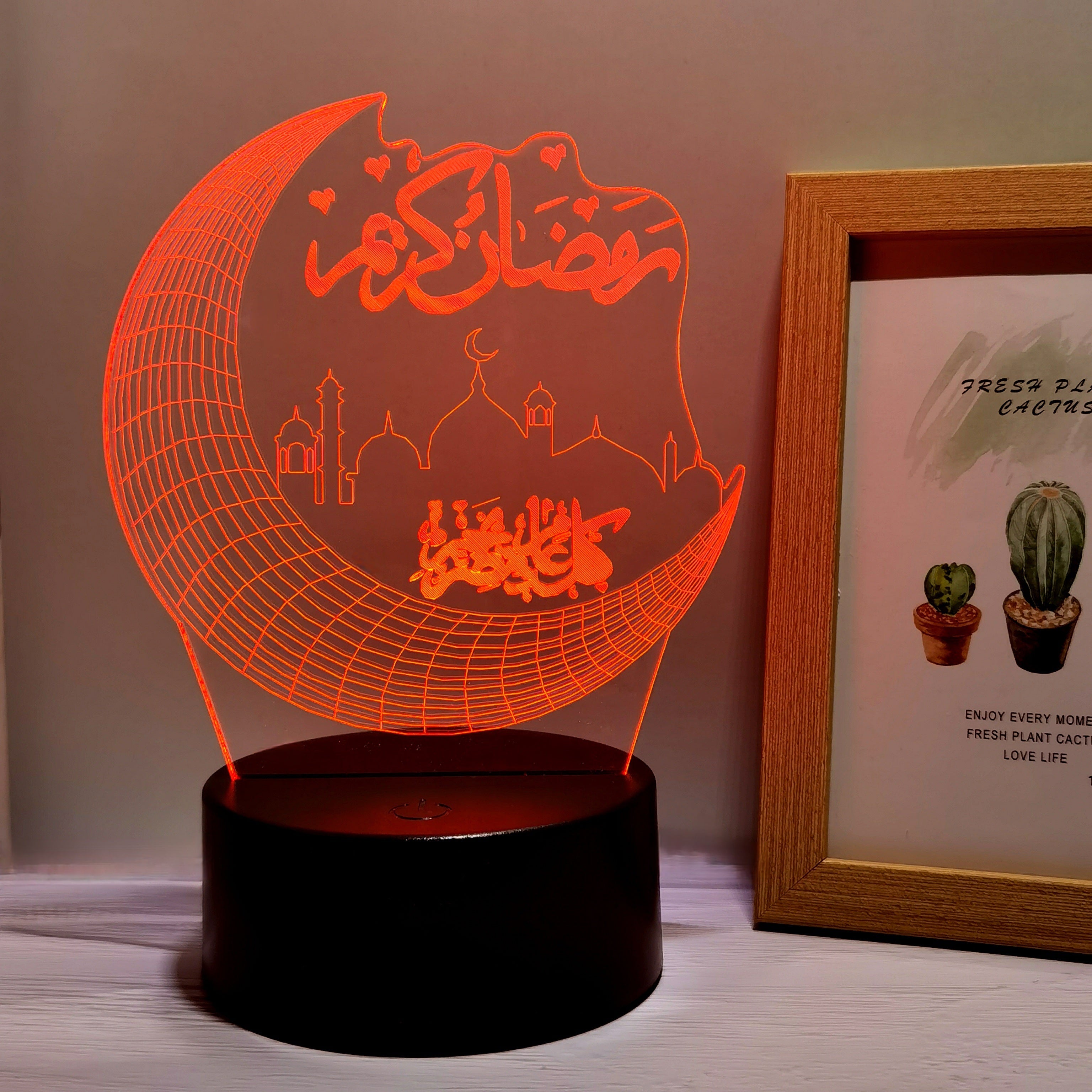 MoonPalace - 3D Night Lamp with 7 Colors Touch Control