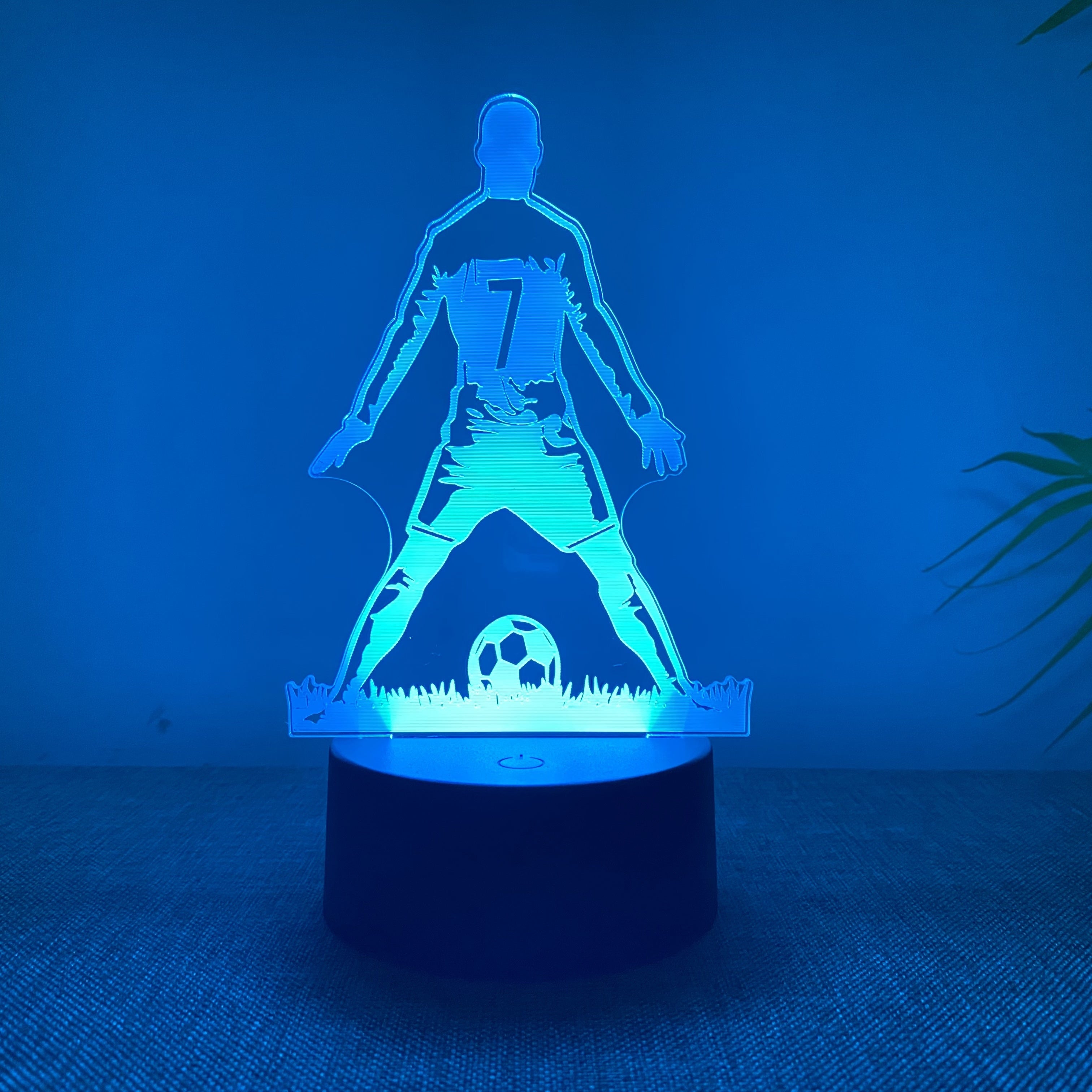 SportGlow - 3D Footballer LED Night Lamp with Color Change