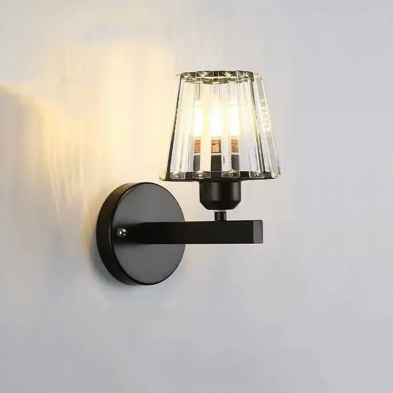 CrystalLuxe - Candeeiro de Parede Moderno com Cristais LED