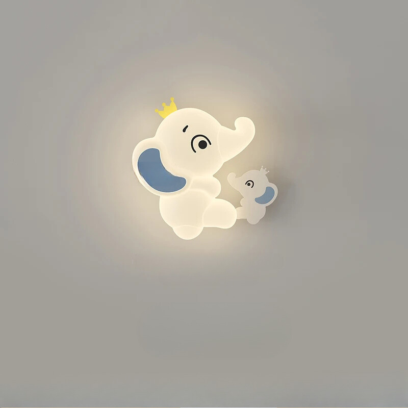 SavanneKids - Cartoon Wall Lamp with Animal Motif for Children's Room