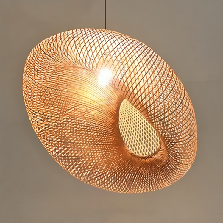 Candeeiro suspenso de rattan design
