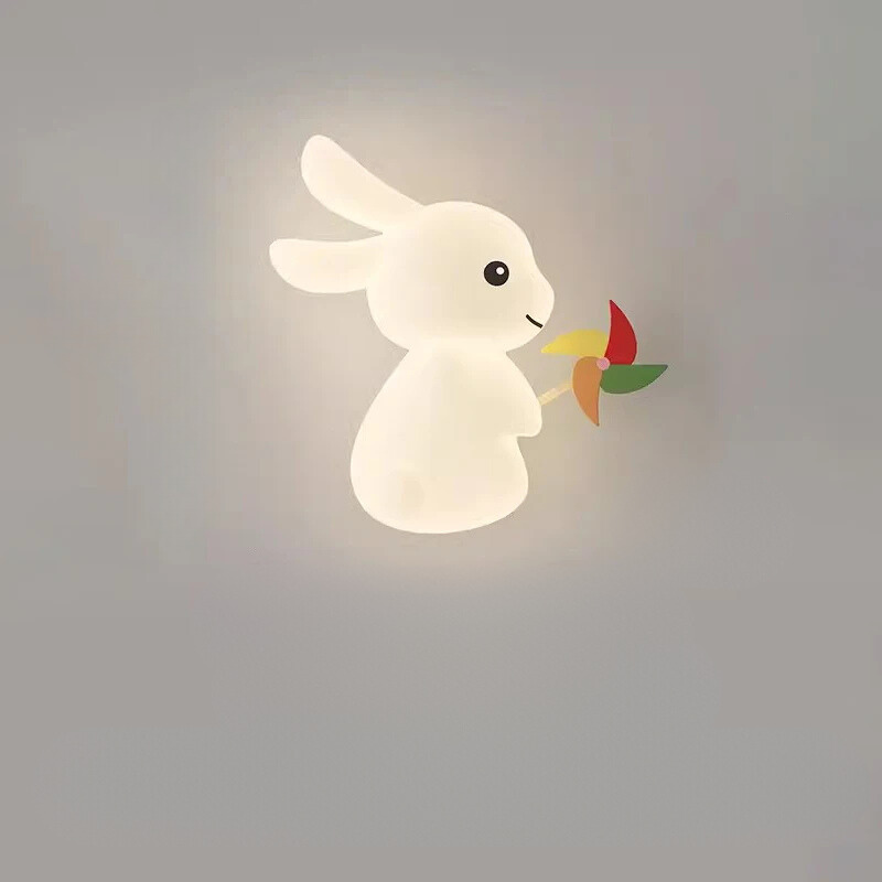RabbitLight - Shady LED Rabbit Wall Lamp for Children's Rooms
