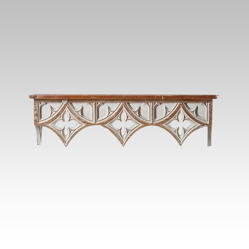 VintageWood - Rustic Wooden Wall Shelf for Living Room