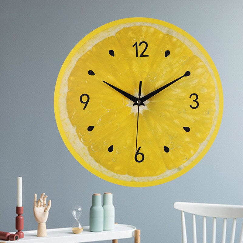 CitroenTijd - Reloj de Pared Frutal para una Cocina Refrescante
