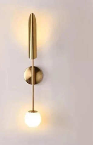 GoldenGlow – Minimalist LED Wall Lamp for Living & Bedroom