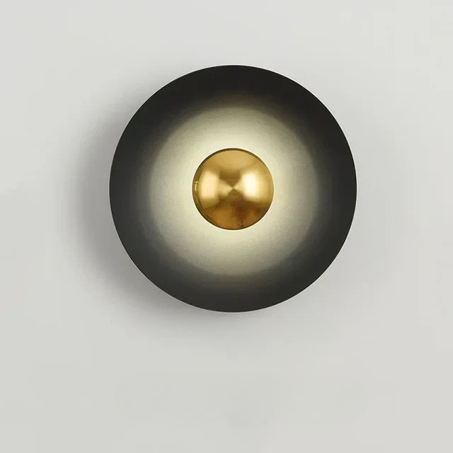 RoundShine - Lampada da parete rotonda moderna