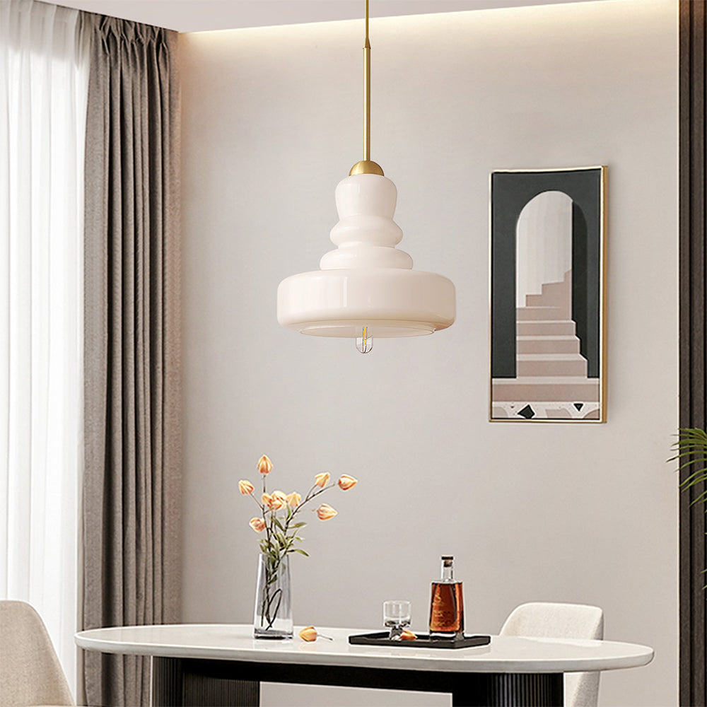 Lampada a sospensione Bauhaus colorata a forma di zucca