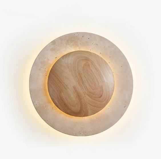 ZenGlow - Minimalist Wall Lamp in Wabi-Sabi Style