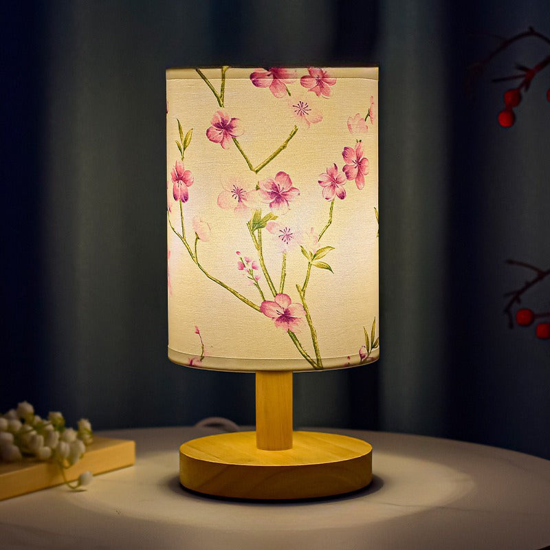 ZenGlow - Decorative Japanese Table Lamp with Wooden Base – Ambient Lighting