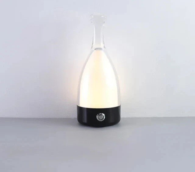 LuxeGlow - Modern Bottle Table Lamp with Dimmable LED Lighting