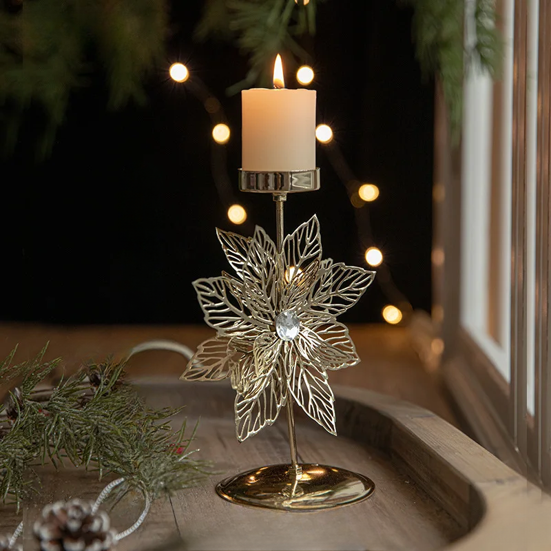 Shine - Golden Star and Christmas Tree Candle Holder