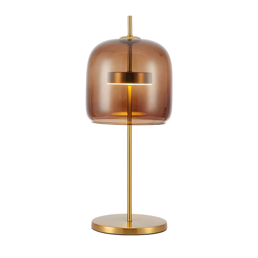LumiLux - Lámpara de Mesa de Cristal Mística para una Atmósfera Cálida