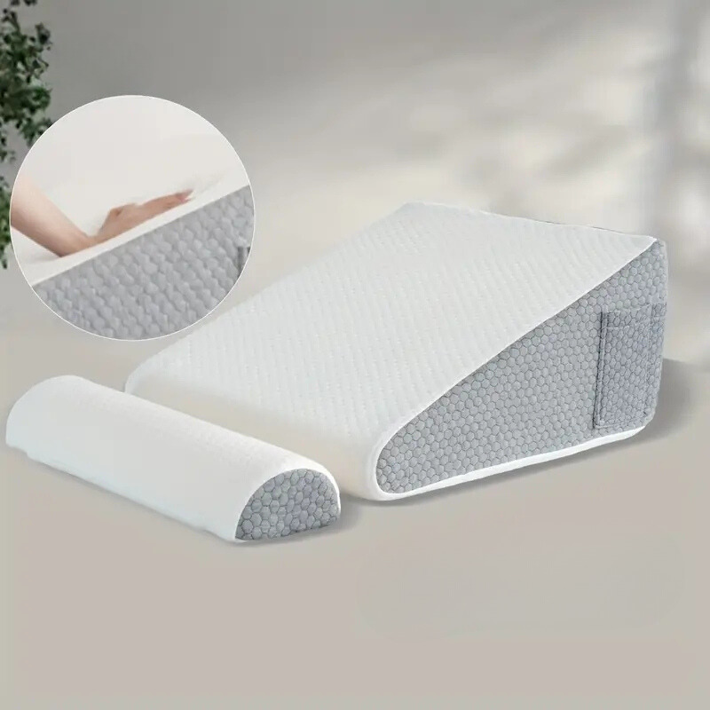 SleepAlign - Cooling Neck Roll Memory Foam Washable Cover
