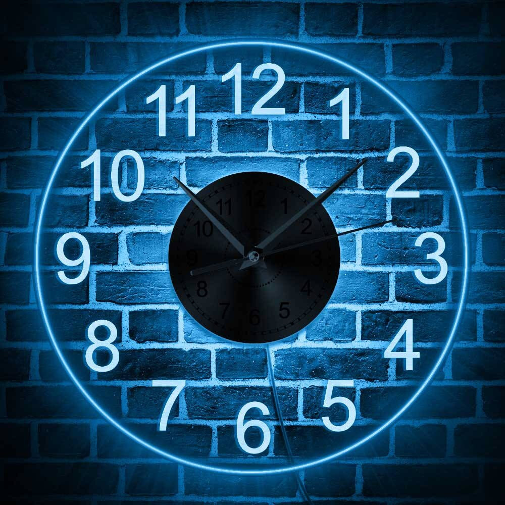 Orologio acrilico illuminato