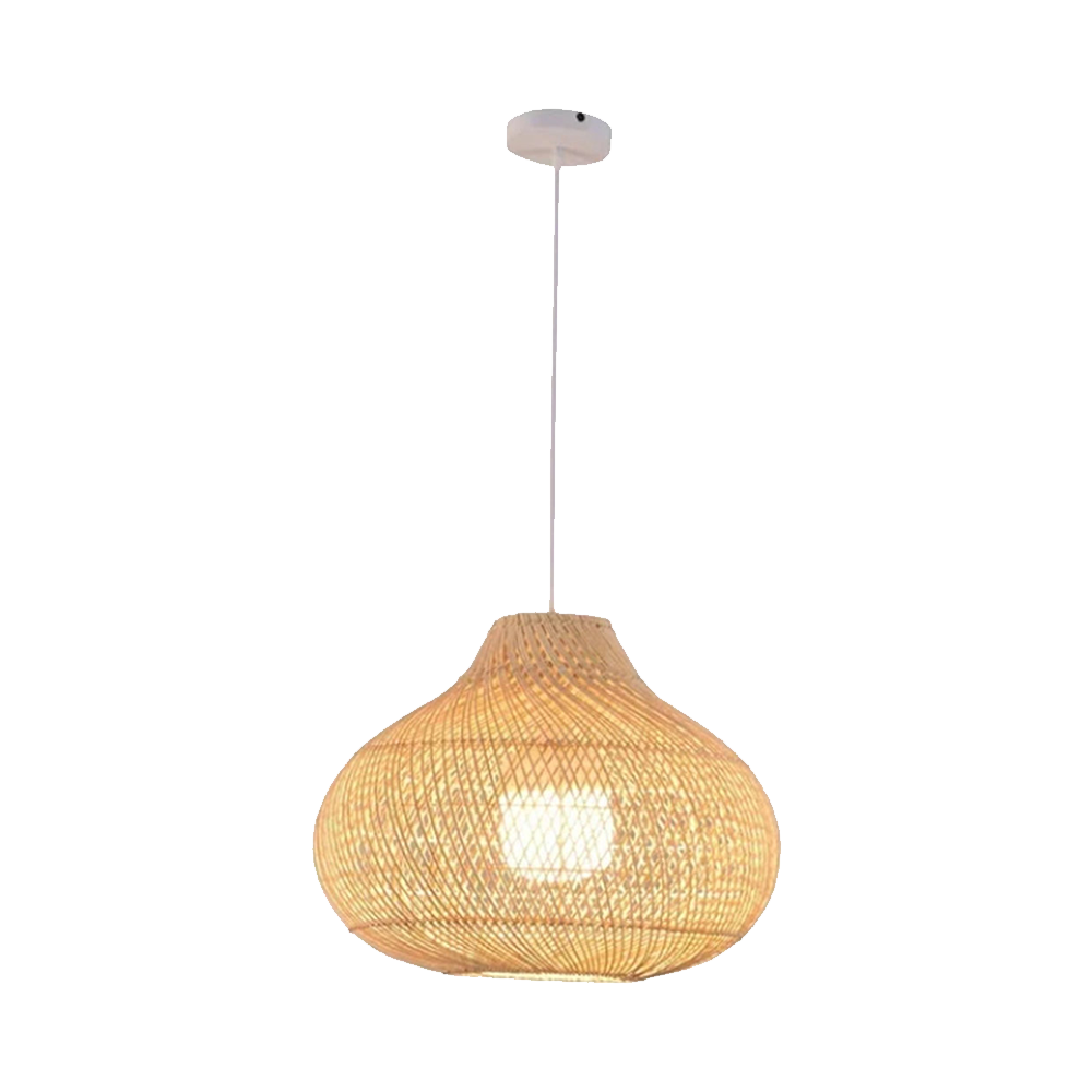 Lámpara colgante isleña boho natural hecha a mano