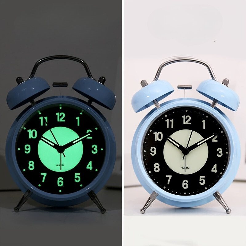 GlowClock - Silent Luminous Metal Alarm Clock