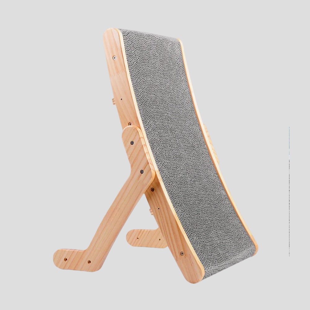 Tiragraffi Gatto Tavola Graffiatura Legno Curva