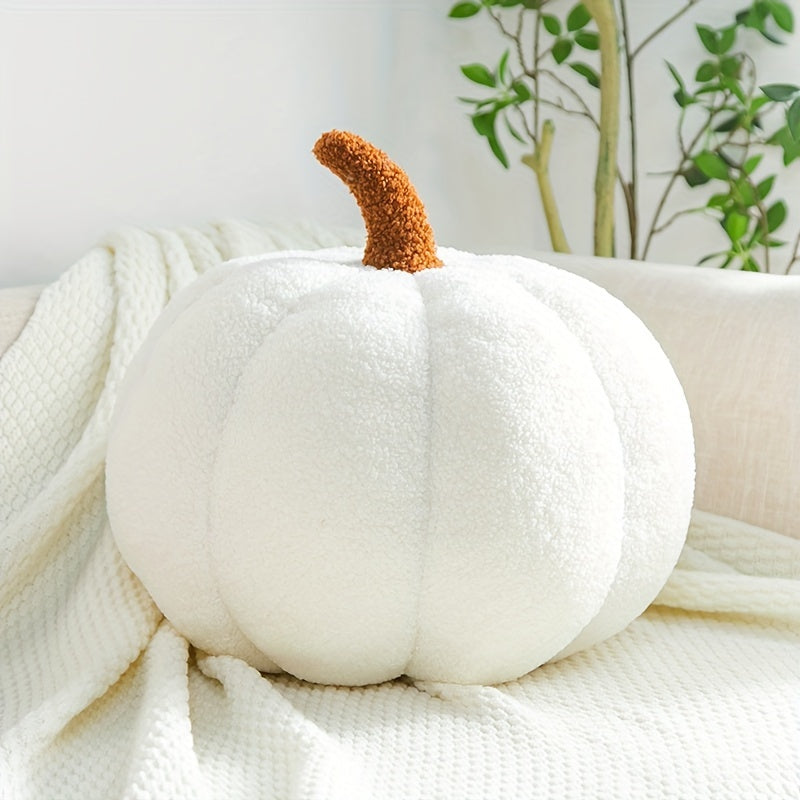 Almofada Abóbora Aconchegante - Decoração Suave e Colorida para o Halloween e Festas