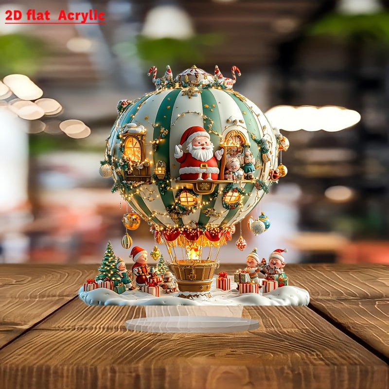 BohoBallon - Babbo Natale & Elfi Pannello Decorativo in Acrilico