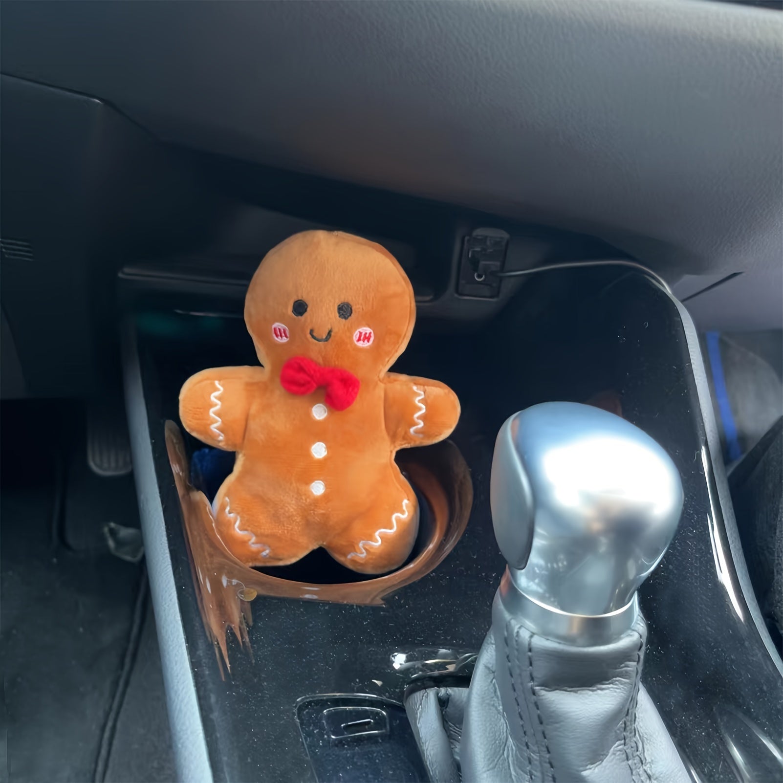 GingerJoy - Boneco de Biscoito de Gengibre de Peluche para Decoração de Natal