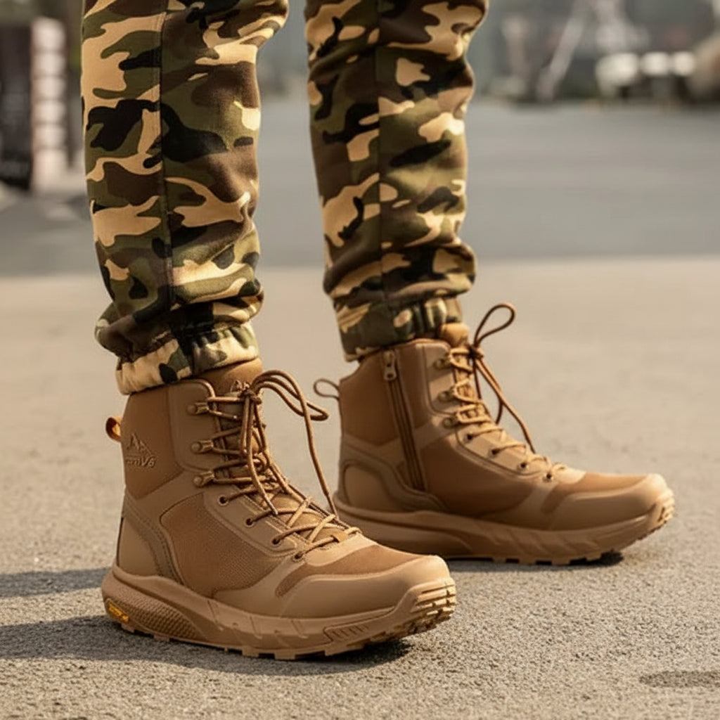 Light Safety Boots Men Breathable Durable Shock Absorbing