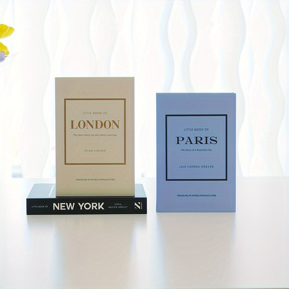 Classic Boekensteun Set met 3 Faux Boeken - Elegante Plankdecoratie