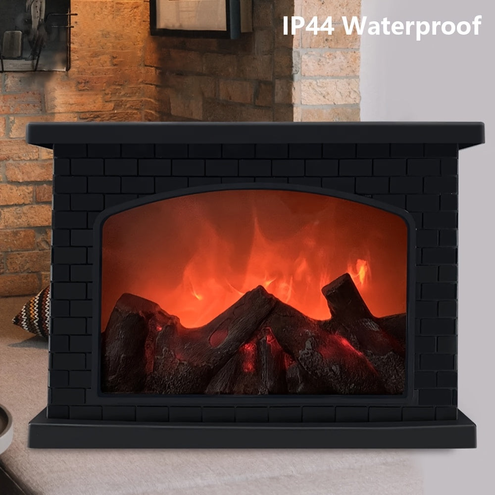 FlameGlow - Simulazione Fiamma Camino Luce Carbone Decorazione Retrò per Interni e Giardino