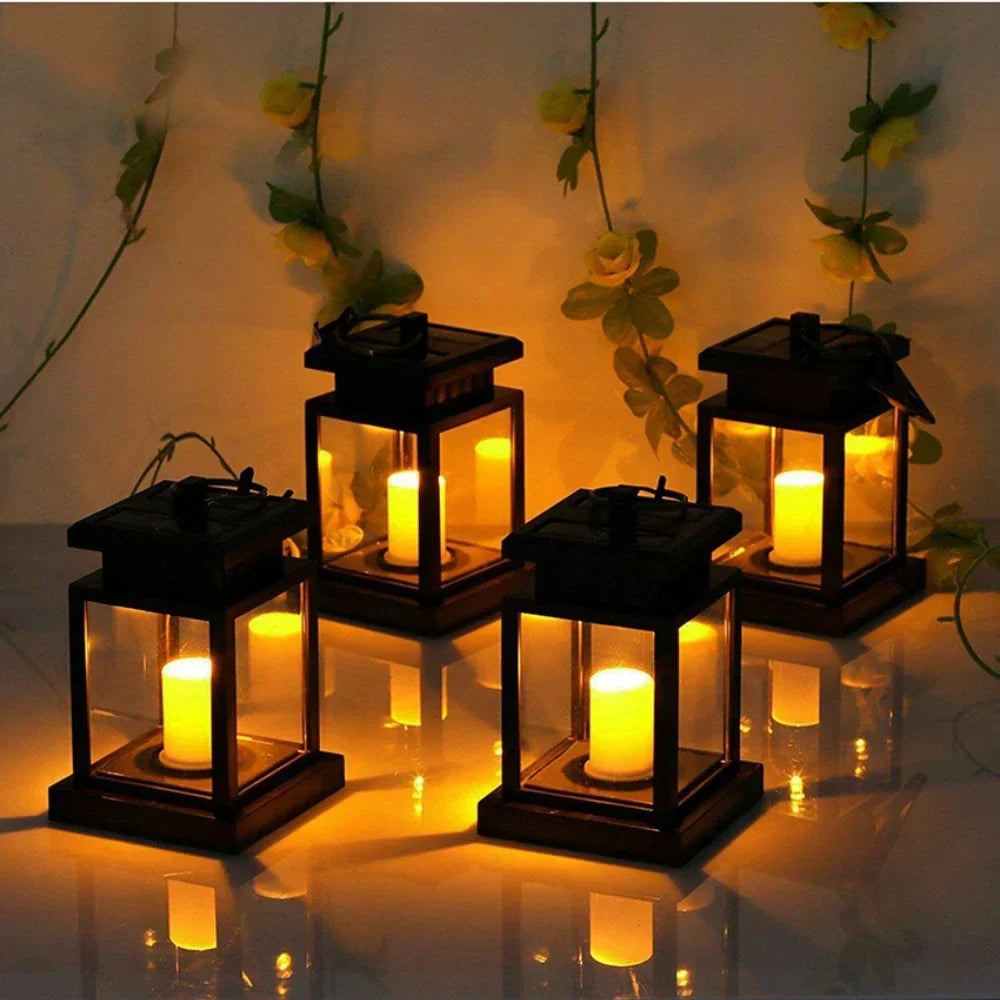 SolarGlow - LED Solar Lantaarn voor Tuin – Weerbestendige Decoratieve Buitenverlichting
